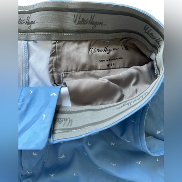 Men’s Golf Shorts Walter Hagen Perfect 11 Short Birdie Daybreak Blue•Sz 34 - Picture 5 of 6